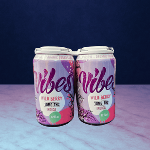 4 Pack - Wild Berry Vibes Seltzers - 10mg Delta 9 THC