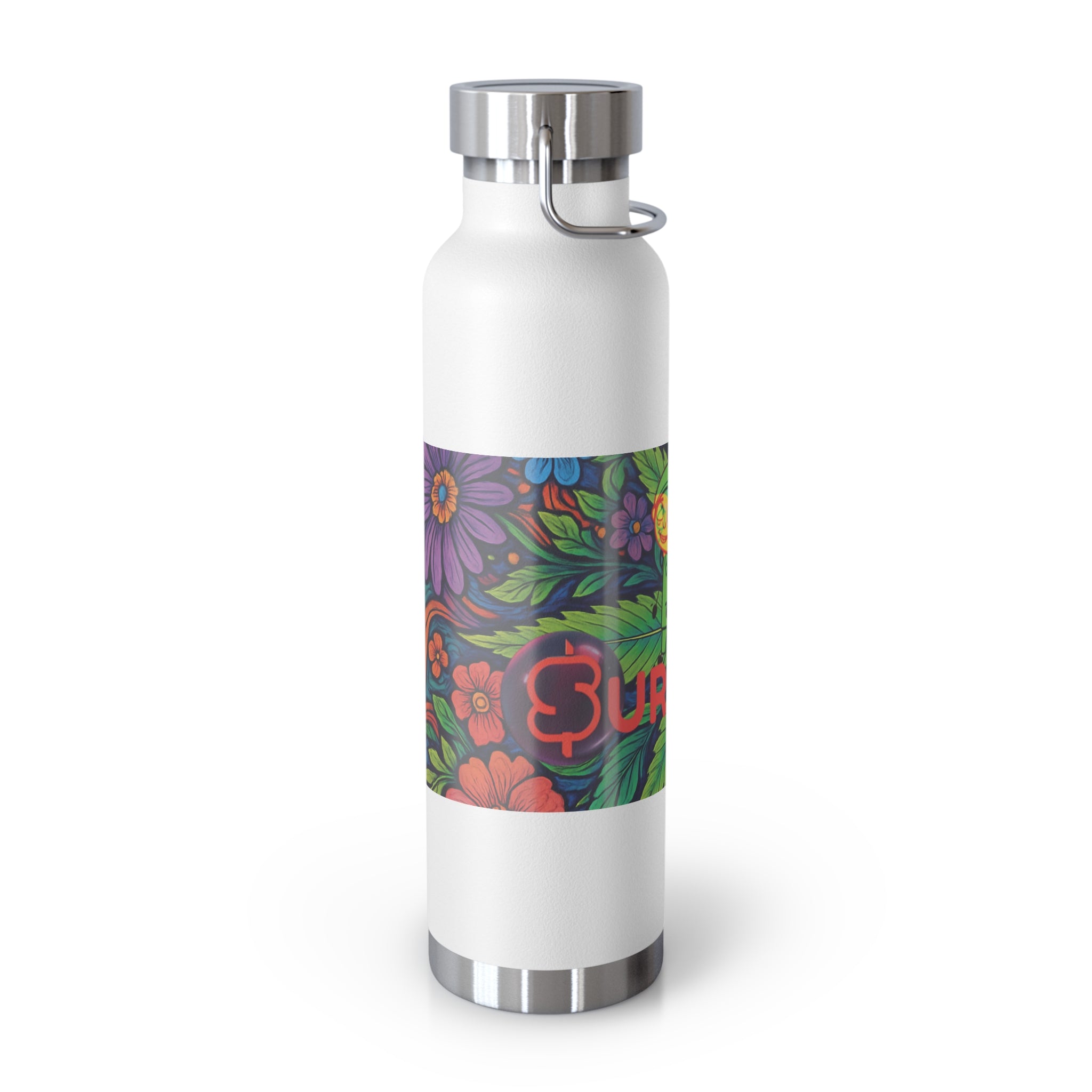 Colorful Insulated Water Bottle, 22oz with Fun Floral Designs, Eco-Friendly Gift, Travel Hydration Flask, Summer Essentials, Gardening [...]
