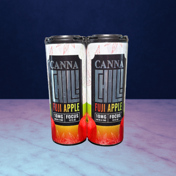4 Pack - CannaChill Seltzers - 10mg Delta 9 THC