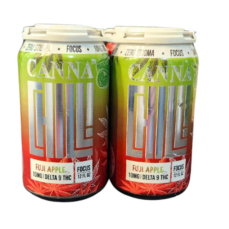 4 Pack - CannaChill Seltzers - 10mg Delta 9 THC