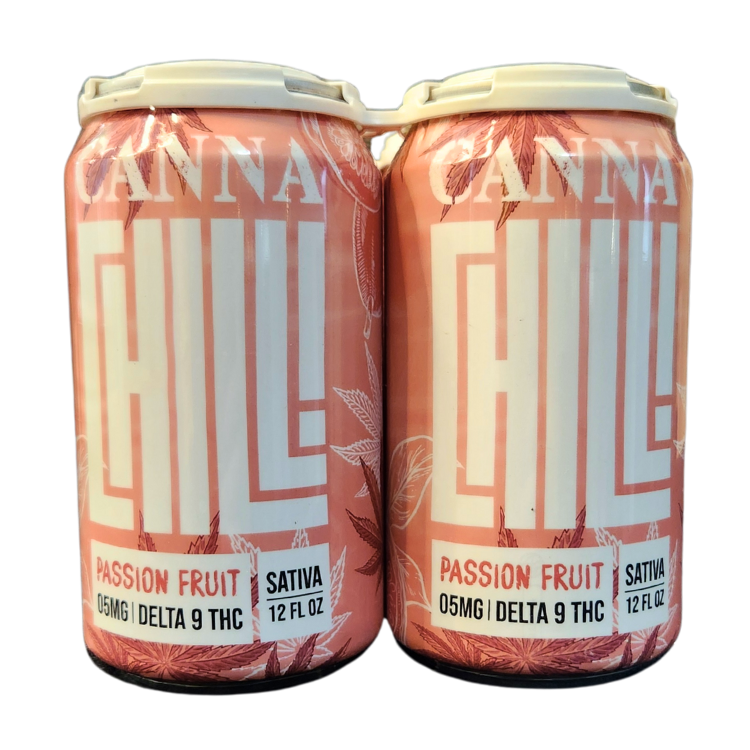 4 Pack - CannaChill Seltzers - 5mg Delta 9 THC