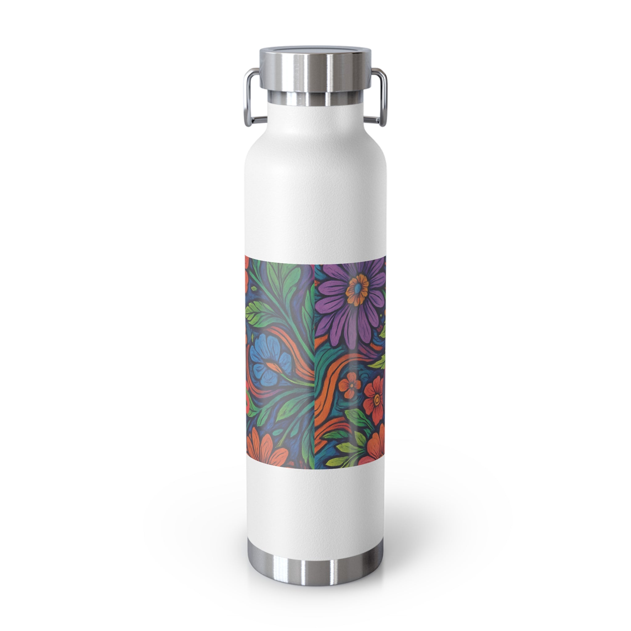 Colorful Insulated Water Bottle, 22oz with Fun Floral Designs, Eco-Friendly Gift, Travel Hydration Flask, Summer Essentials, Gardening [...]