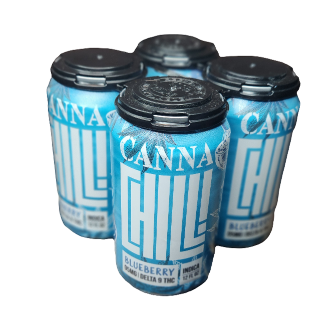 4 Pack - CannaChill Seltzers - 5mg Delta 9 THC