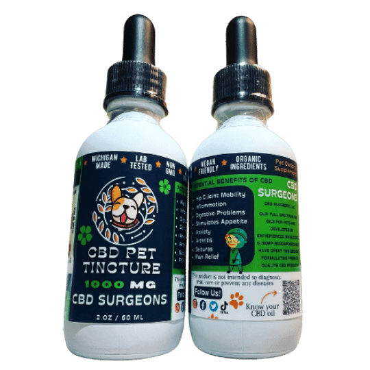 CBD & Hemp Extracted Dog / Pet Oil 1000mg