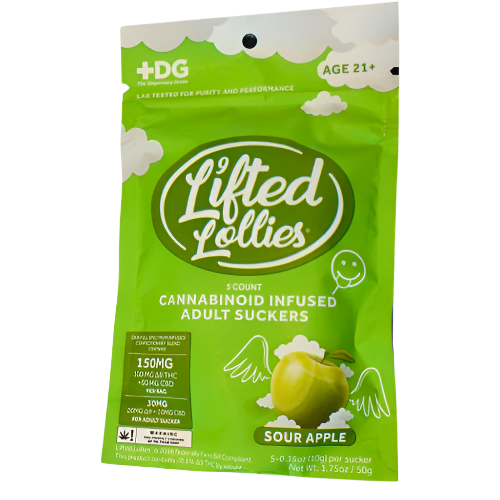 Delta 9 THC + CBD candy sour apple flavor available at surgeonsolution.io