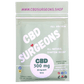 CBD Surgeons 300mg Full Spectrum Gummy Bears packaging, 30mg each, natural symptom relief, premium hemp derived products.