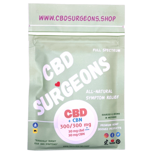 Full spectrum CBD + CBN Gummy Bears, 300mg / 300mg, 100% natural ingredients, sleep solution, pain solution, best CBD edibles, online CBN, online CBD