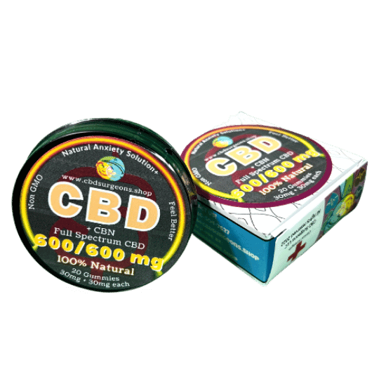 Full spectrum CBD + CBN Gummy Bears, 600mg / 600mg, 100% natural ingredients, sleep solution, pain solution, best CBD edibles, online CBN, online CBD