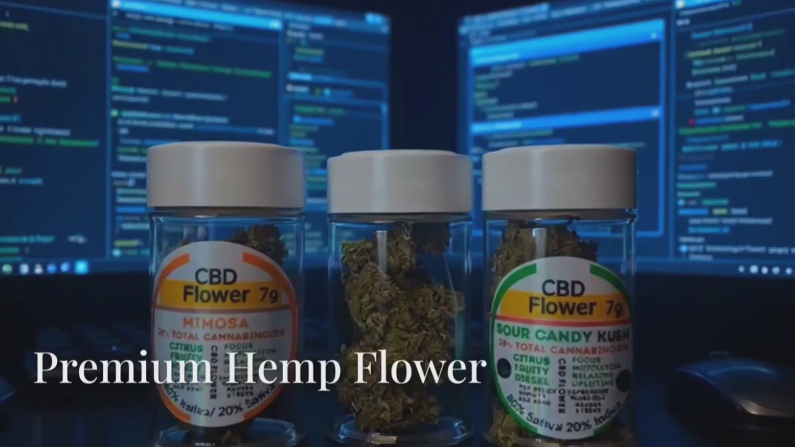 Premium Hemp Flower: Enriched with CBD  and terpenes